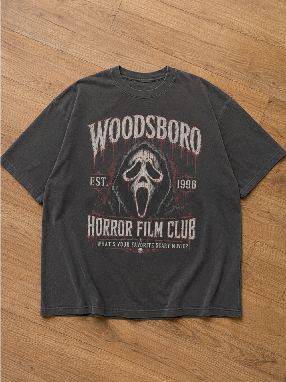 Woodsboro Est 1996 Horror Film Club Comfort Colors T-Shirt